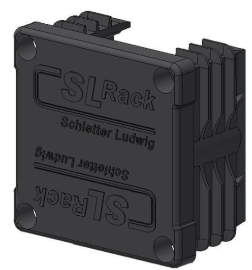 SL Kunststoffendkappe RAIL 40 schwarz