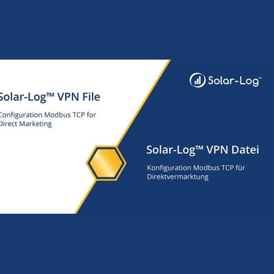 SolarLog Konfiguration Direktvermarktung