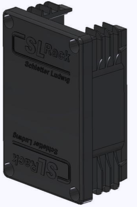 SL Kunststoffendkappe RAIL 60 schwarz