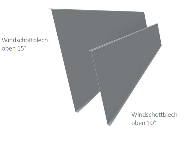 Windschottblech oben 15° 2.0